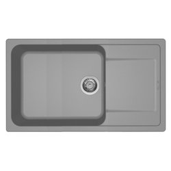 Lavello 1 vasca (86x50cm) LIFE 410 Cemento Opaco LG241048