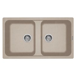 Image of Lavello 2 vasche (86x50cm) LIFE 450 Avena Opaco LG245051 cod094
