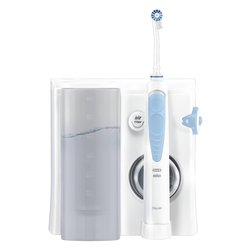 Idropulsore Oral Health Center MD20 Bianco e Azzurro Batteria integrata
