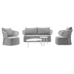 Set da esterno TOSCANA 4 posti Corda