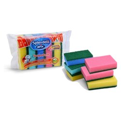 Set spugne 6 pz Heavy Duty SPLENDELLI Colori assortiti 12756