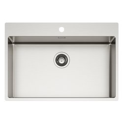 Lavello 1 vasca (74x51x20cm) COMPASS 700 Inox Satinato LIM700SAC