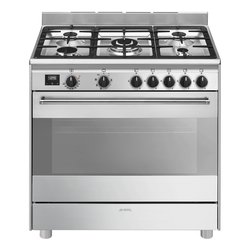 Cucina gas 5 zone Forno elettrico CONCERTO BG91X2 Stainless steel Classe A (90x60x90cm)