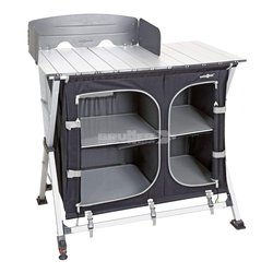 Mobile campeggio AZABACHE Ct Cross Square Silver e Black (99x51x90 cm) 0422088N C03