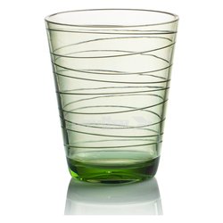 Bicchiere campeggio (300ml) ONDA Trasparente verde 0830214S C43