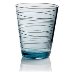 Bicchiere campeggio policarbonato (300ml) ONDA Trasparente blu 0830214S C28