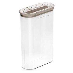 Barattolo plastica (2,8Lt) TOSCA porta cereali con dosatore Tortora 55030