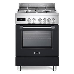 Cucina gas 4 zone PRO 66 MAL PZ Inox e Black classe A (2021) (60x60x85,7cm)