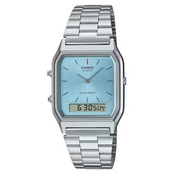 Image of Orologio VINTAGE Edgy argento e Blue AQ 230A 2A1MQYES cod094