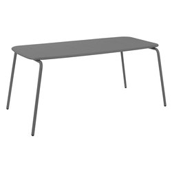 Tavolo da esterno LOUIS Fisso Antracite (160x80x73cm) TB0106