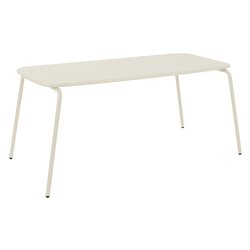 Tavolo da esterno LOUIS Fisso Bianco caldo (160x80x73cm) TB0106