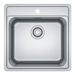 Lavello 1 vasca (51x51cm) Bcx 610 51 BELL Inox Spazzolato 101 0693 351