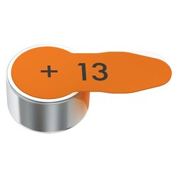 Batteria Zinco aria HEARING AID 13 Arancio 8pz 24606 101 418