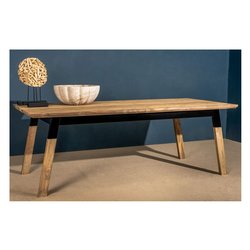 Tavolo da esterno PARROW Fisso Teak (220x100x77cm) ANDROMEDA