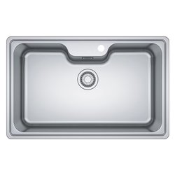 Lavello 1 vasca (81x51cm) Bcx 610 81 BELL Inox Spazzolato 101 0693 352