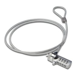 Cavo con lucchetto Combinazione Safety cable Silver EW1241