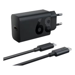 Caricabatterie USB Type-C WALL CHARGER 68W Power Delivery Black ZG38C05739