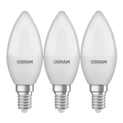 Set lampadine led (3 pz) candela E14 (4,9W) , luce calda