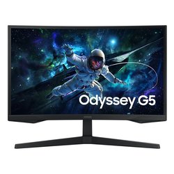 Image of Monitor 27" ( LED 2K 1440p QHD 165Hz ) ODYSSEY G5 QHD Curvo nero LS27CG552EUXEN cod094