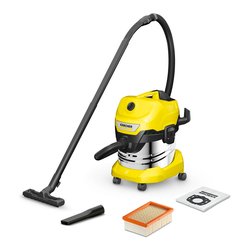 Image of Bidone aspiratutto WD 4 S V 20 5 22 Giallo e argento 1 628 260 0 (20Lt) cod094