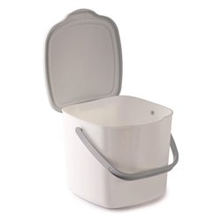 Pattumiera bagno (3Lt) con coperchio Bianco 010079