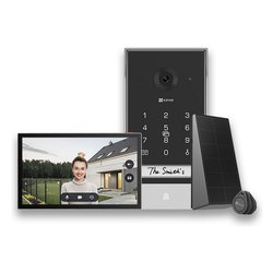 Image of Citofono Video Doorphone nero e grigio CS EP7 cod094