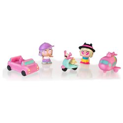 Set personaggi Tiny Pack 5 pz con veicoli TROTTIES TFT26000