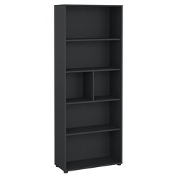 Image of SIGN Libreria Matt grigio (80 x 205 h cm) Mobile KIT cod094