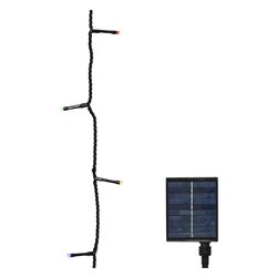 Filo Nero 240 luci - MICROLED Multicolore (18 + 3 mt) 8 Giochi di luce LUMINEO (Ricaricabile) 496267