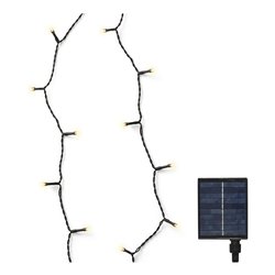 Filo Nero 240 luci - MICROLED Bianco freddo (18 + 3 mt) 8 Giochi di luce LUMINEO (Ricaricabile) 496264