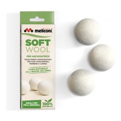 Set palline asciugatrice 3 pz Soft Wool GREEN 621026
