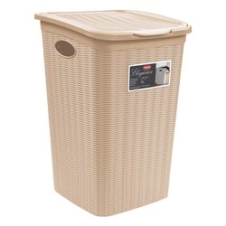 Porta biancheria plastica (50Lt) ELEGANCE Cashmere 30084
