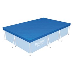 Copripiscina rettangolare (304x205cm) STEEL PRO Blu 58106 6