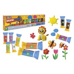 Pasta modellabile ( 10 panetti da 50gr ) MORBIDOUGH Colori assortiti 42354