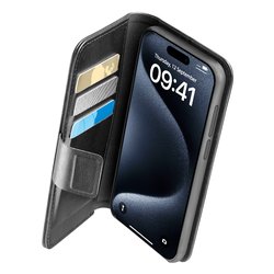 Image of Cover IPHONE 15 Pro BOOK AGENDA nero BOOKAG2IPH15PRO cod094