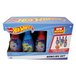 Set birilli Bowling 6 pz + 1 palla HOT WHEELS Colori assortiti 42046