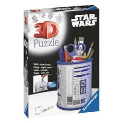 Puzzle 54 pz Portapenne R2D2 Star Wars (7,7x9,5cm) 3D 11554