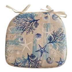 Cuscino seduta Oceano azul (42x39x3,5cm) Non sfoderabile