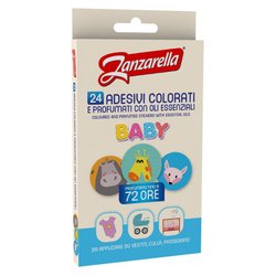 24 Sticker adesivi anti zanzare Baby Decori assortiti GA2256900