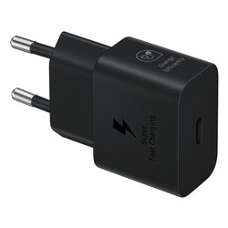 Caricabatterie USB Type-C SUPER FAST CHARGING 25W Black EP T2510NBEGEU