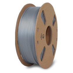 Bobina filo stampa 3D Filamento Pla 1,75 mm Silver HP3DR PLSL
