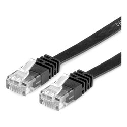 Cavo di rete 6A UTP FLAT Twisted Pair Black 2m RO21 99 0822