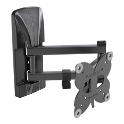 Supporto monitor TV parete ( 20 Kg ) VESA 100 x 100 SLIMSTYLE PLUS 100SDR CG Double Rotation Black 480979
