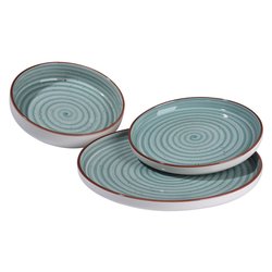 Servizio piatti Stoneware 18 pz VERTIGO Verde Art 26