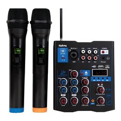 Mixer disc jockey Bundle doppio radiomicrofono VHF Black MXW 5