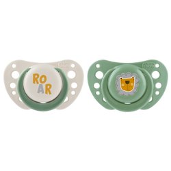 Succhietto (2-6m) silicone 2 pz PHYSIOFORMA AIR Bianco e Verde 00075031310000
