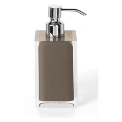 Dosa sapone appoggio RAINBOW Tortora chiaro (7x7x16,2 cm) RA81 66