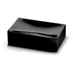 Porta sapone appoggio SOFIA Nero (10,9x6,9x2,9 cm) SF11 14