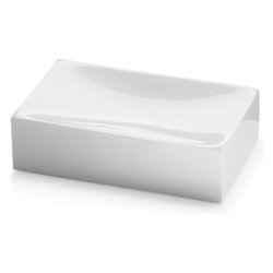 Porta sapone appoggio SOFIA Bianco (10,9x6,9x2,9 cm) SF11 02
