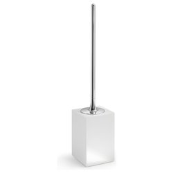 Porta scopino WC appoggio SOFIA Bianco (9,4x9,4x47,2 cm) SF33 02